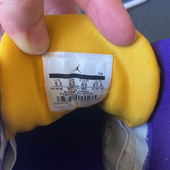 Jordan Big Fund Lakers - Picture 6 of 6